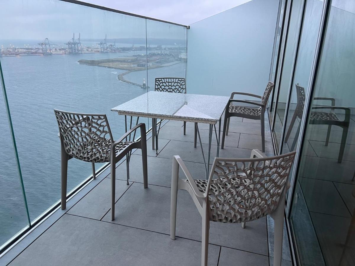 26-Etage Lejlighed Med Utrolig Havudsigt Århus Exterior foto
